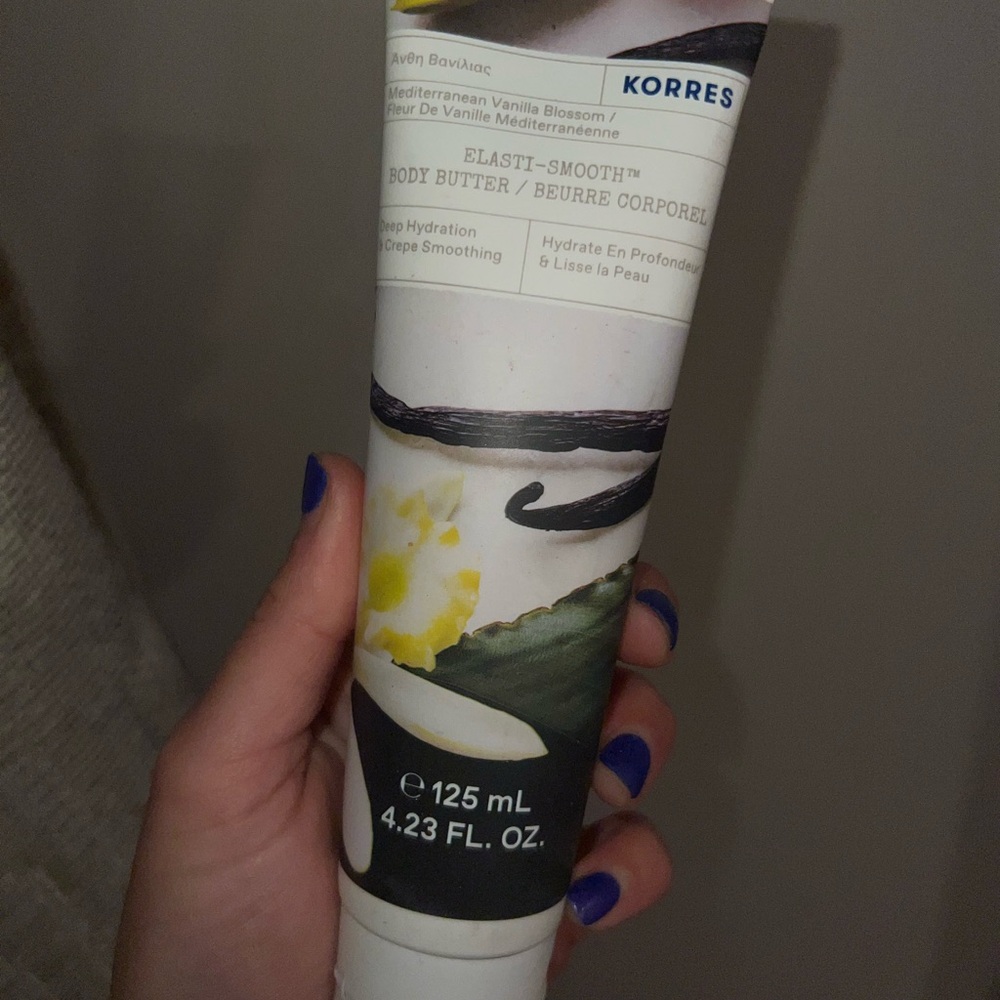 Korres Elasti-Smooth Mediterranean Vanilla Blossom Body Butter - NWT sealed